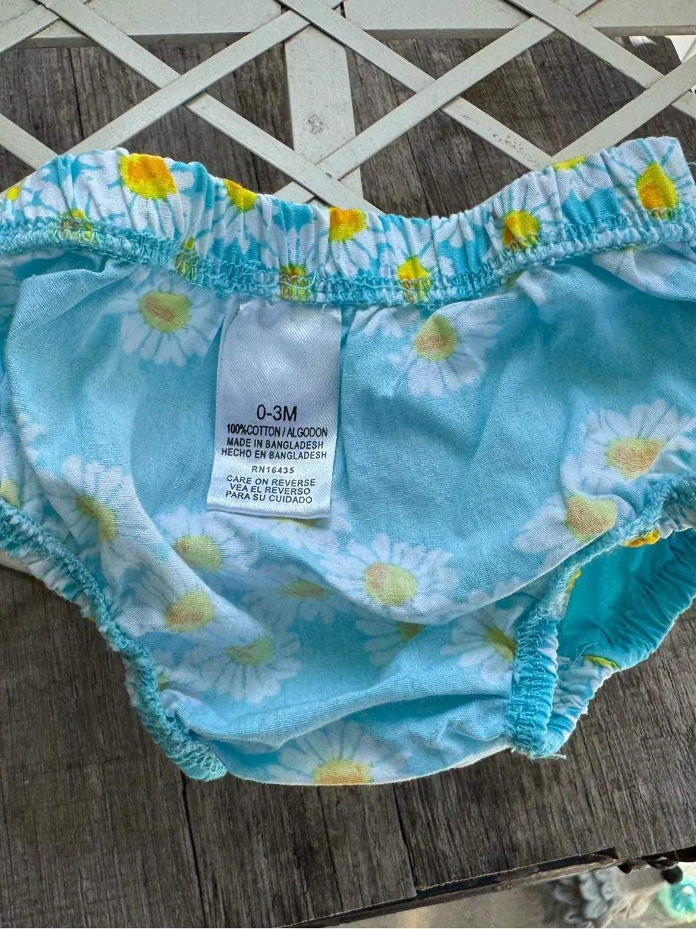 Nannette Baby Turquoise Daisy Sundress with Yellow Bow. Size 0-3 Mo.